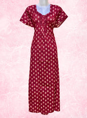 Two button cotton maxi with pocket